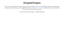 Tablet Screenshot of ncryptedprojects.com